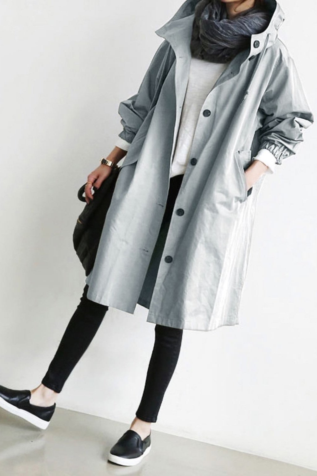 🔥Last Day 49% OFF - Waterproof Hooded Trench Coat
