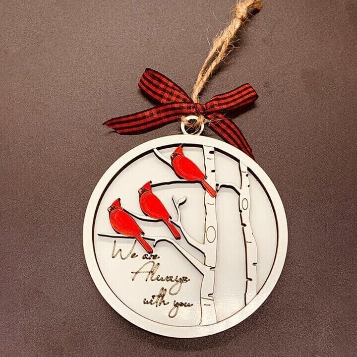 🎁Last Day 49% OFF⇝💓"We Are Always With You"- Handmade Memorial Ornament With Cardinals