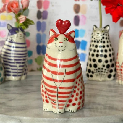 🔥Hot Sale 48% OFF-Polka Dot Cat Vase