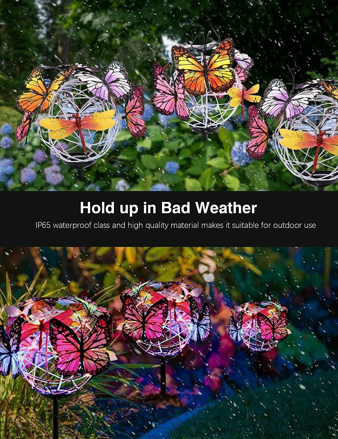 🔥Last Day 49% OFF - Solar Butterfly Stake Lights 🦋