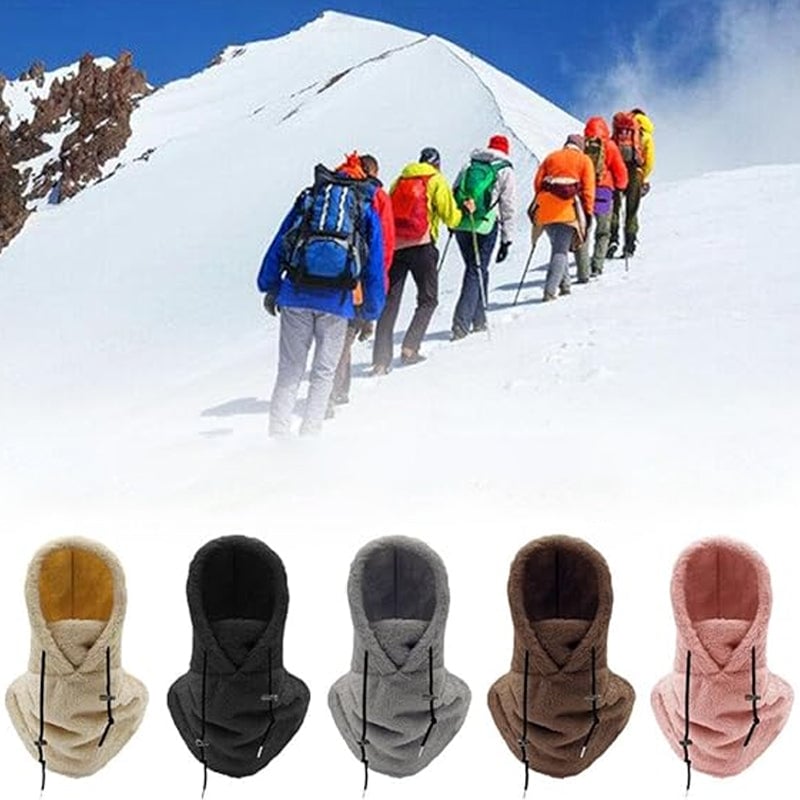 🔥2024 HOT SALE 49% OFF🔥 - Winter Outdoor Sherp Hooded Sports Windproof Mask⛷️