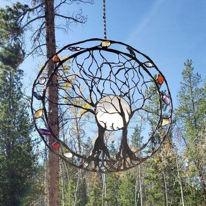 🎁2024 New Year Hot Sale🎁49%  Circle of Life Garden Wall Art, The Moon Huggers