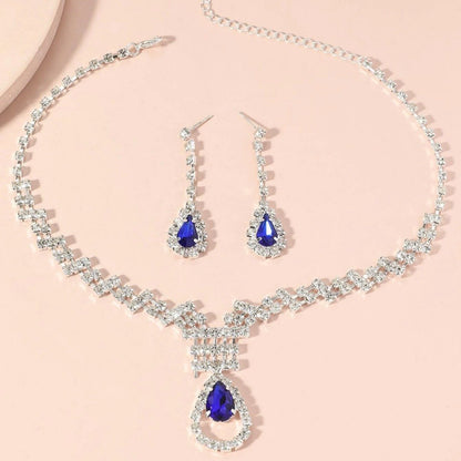 Water Drop Blue jewelry set