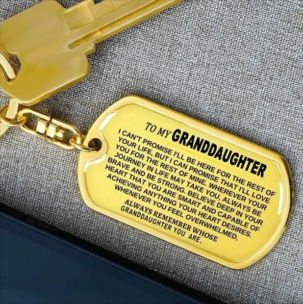 🔥🎁Last Day 49% - To My Grandchildren - Remember Whose Grandchildren You Are - Unique Keychain