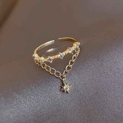 (🎅Early Valentine Sale - Save 49.99% OFF🎁)'Winter Star' Crystal Ring