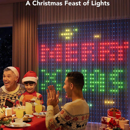✨This Week's Special Price $35.99💥🎁Color Waves LED Curtain Sync Lights