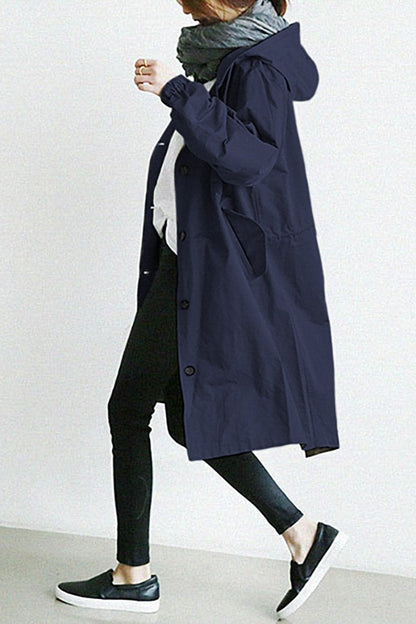 🔥Last Day 49% OFF - Waterproof Hooded Trench Coat