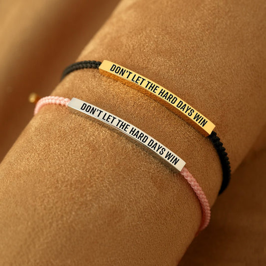 🔥LAST DAY 49% OFF - Don't Let The Hard Days Win Tube Bracelet