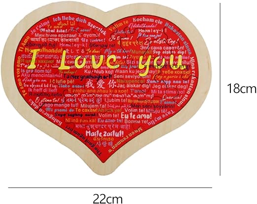 Heart Shape Puzzle|Say I Love You in 100 Languages