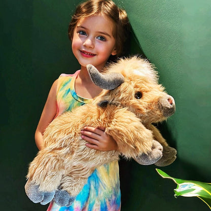 🎁Cute Cartoon Highland Cow Cuddly Toy