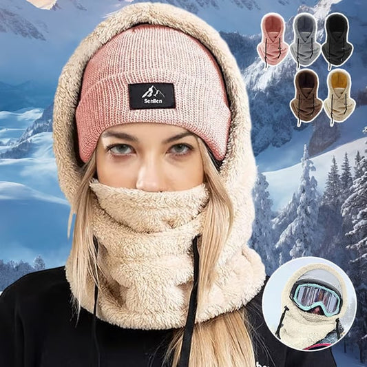 🔥2024 HOT SALE 49% OFF🔥 - Winter Outdoor Sherp Hooded Sports Windproof Mask⛷️