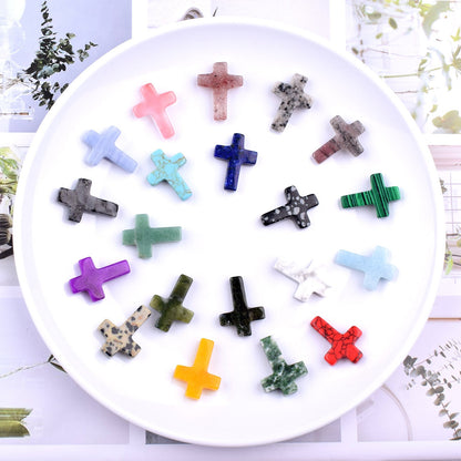 ✝️Easter Natural Stone Crystal Cross Decoration(20pcs)