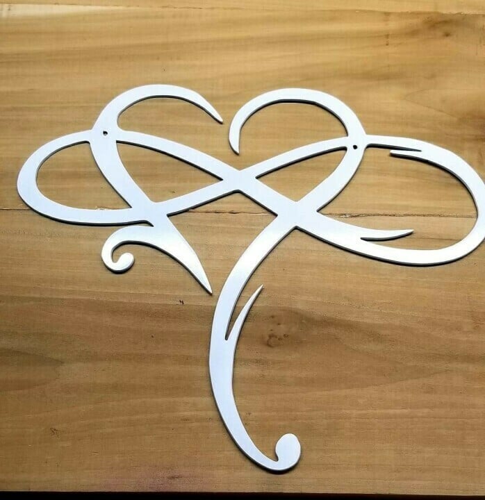 🔥Last Day Promotion 49% OFF - 💞Infinity heart-Steel wall decor Metal Wall art