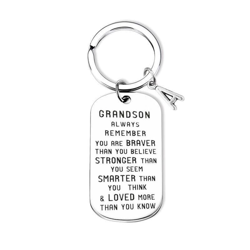 LAST DAY 49% OFF⇝💓 For My Grandson / Granddaughter Gift Lettering Keychain