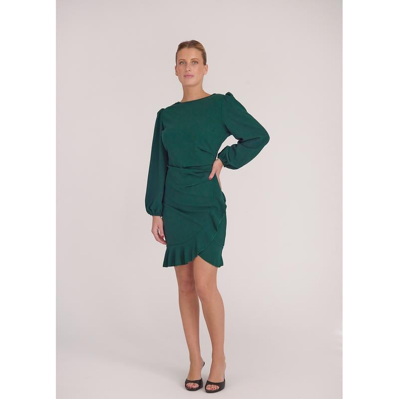 🔥Spring Hot Sale 49% OFF-Women's Dress Puff Sleeve Plain Color(Two for free shipping