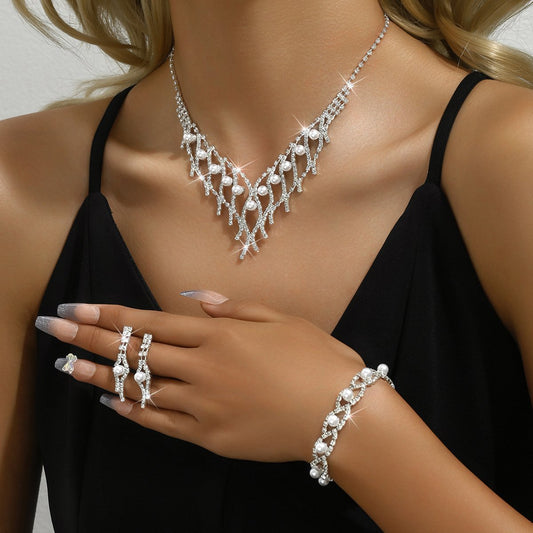 Water Drop jewelry three-piece set