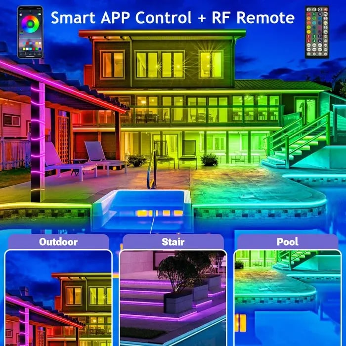 🎁Last Day 49% OFF - Smart Rainbow LED Permanent Outdoor Light - Smartlight