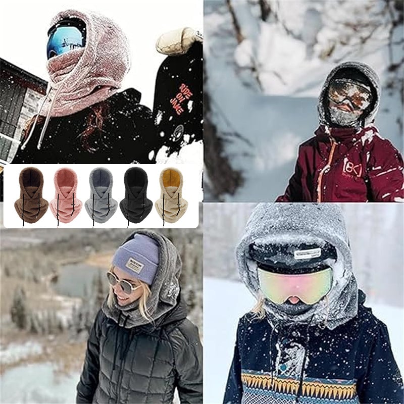 🔥2024 HOT SALE 49% OFF🔥 - Winter Outdoor Sherp Hooded Sports Windproof Mask⛷️
