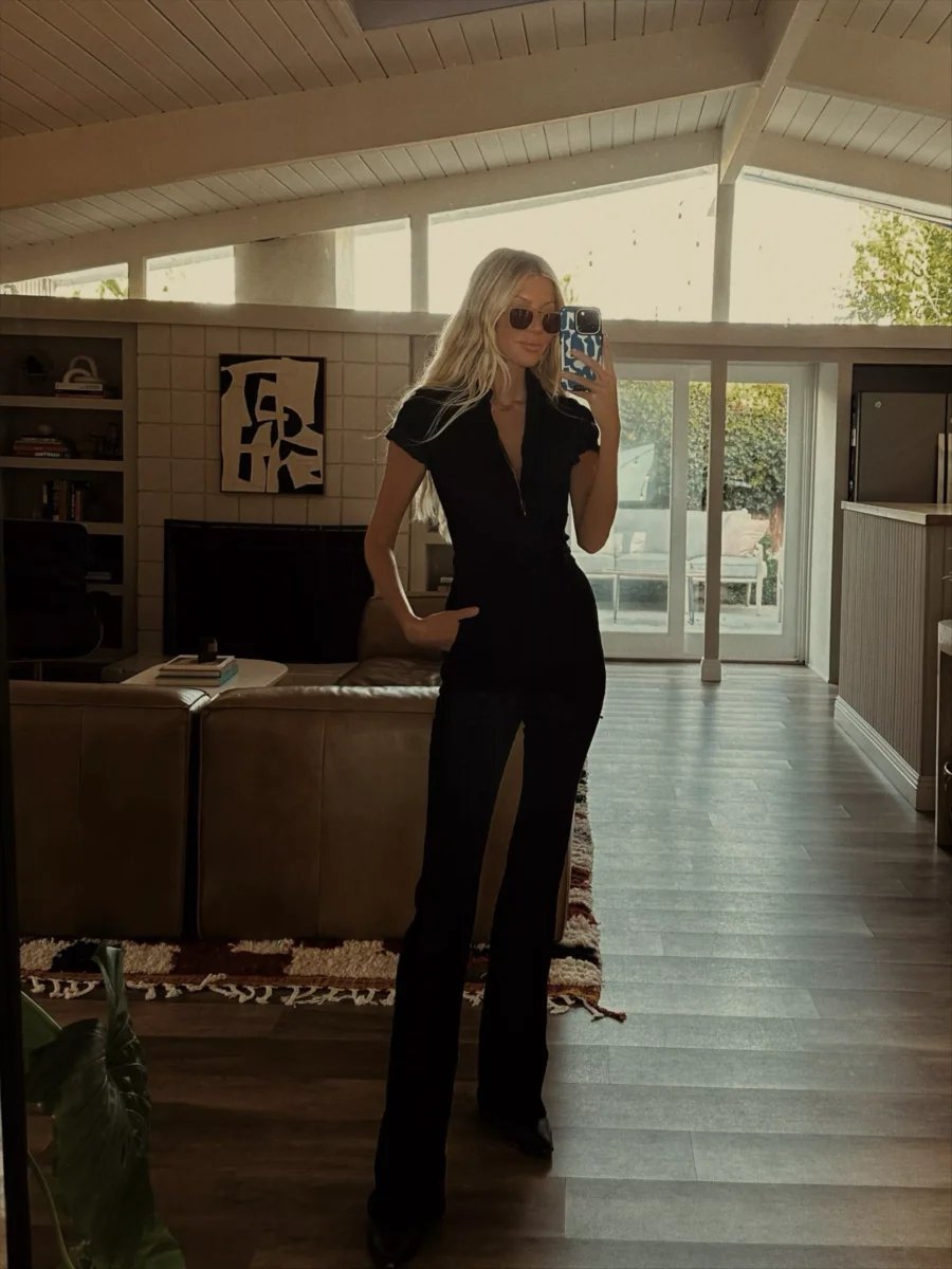 🔥Last Day Promotion 49% OFF-Skinny Bootcut Denim Jumpsuit