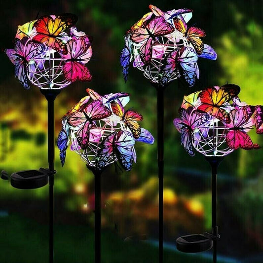 🔥Last Day Promotion 50% OFF🔥 - Solar Stake Lights Butterflies Decor Lights ( BUY 1 GET 1 )