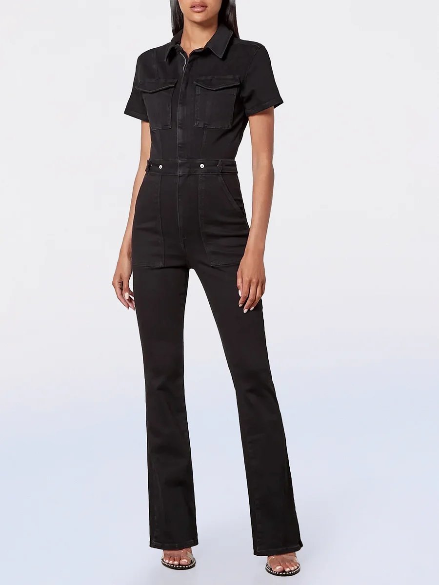 🔥Last Day Promotion 49% OFF-Skinny Bootcut Denim Jumpsuit