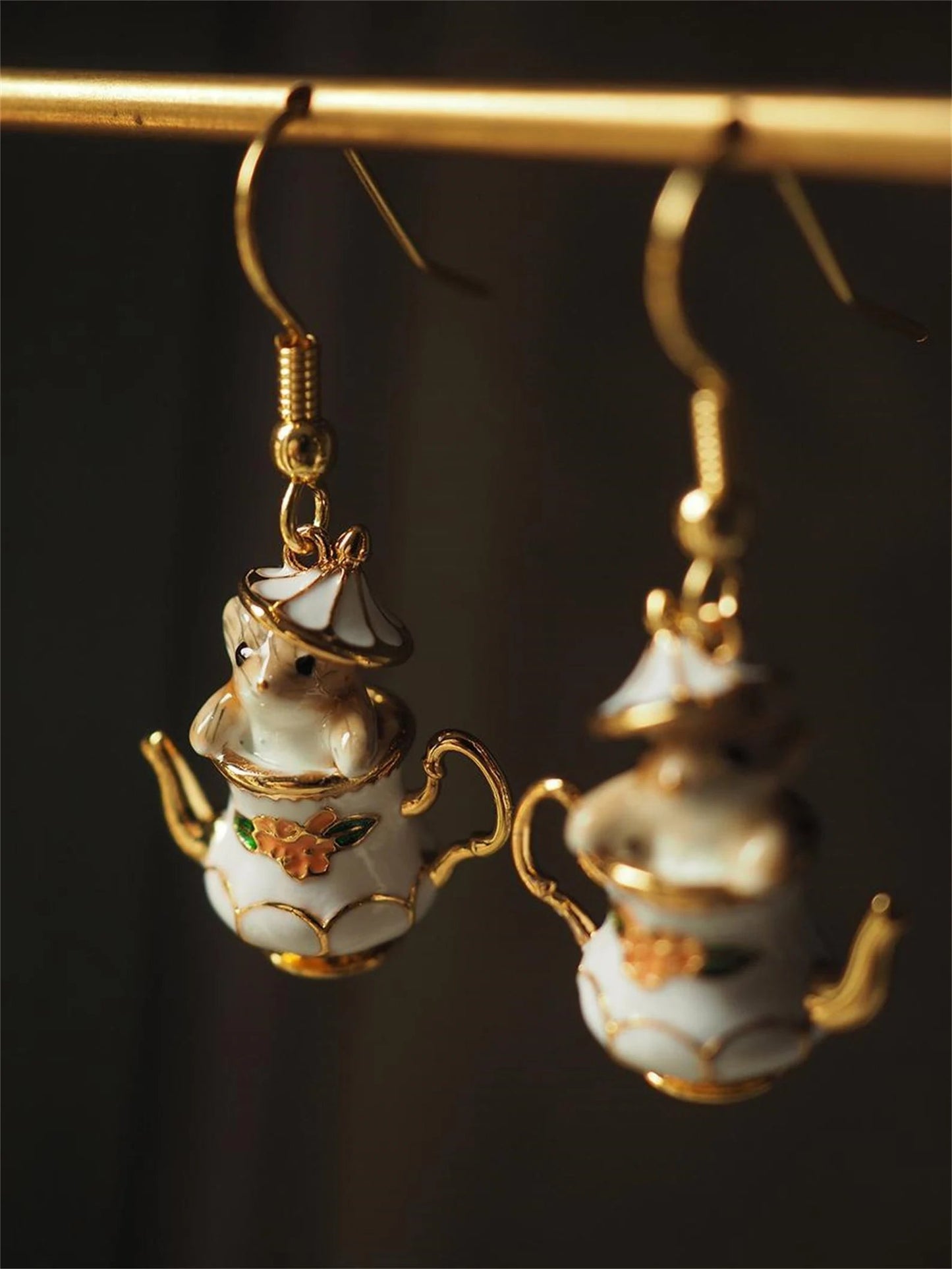 🔥Last Day 49% OFF 🎁 -Mouse In My Teapot Earrings Set