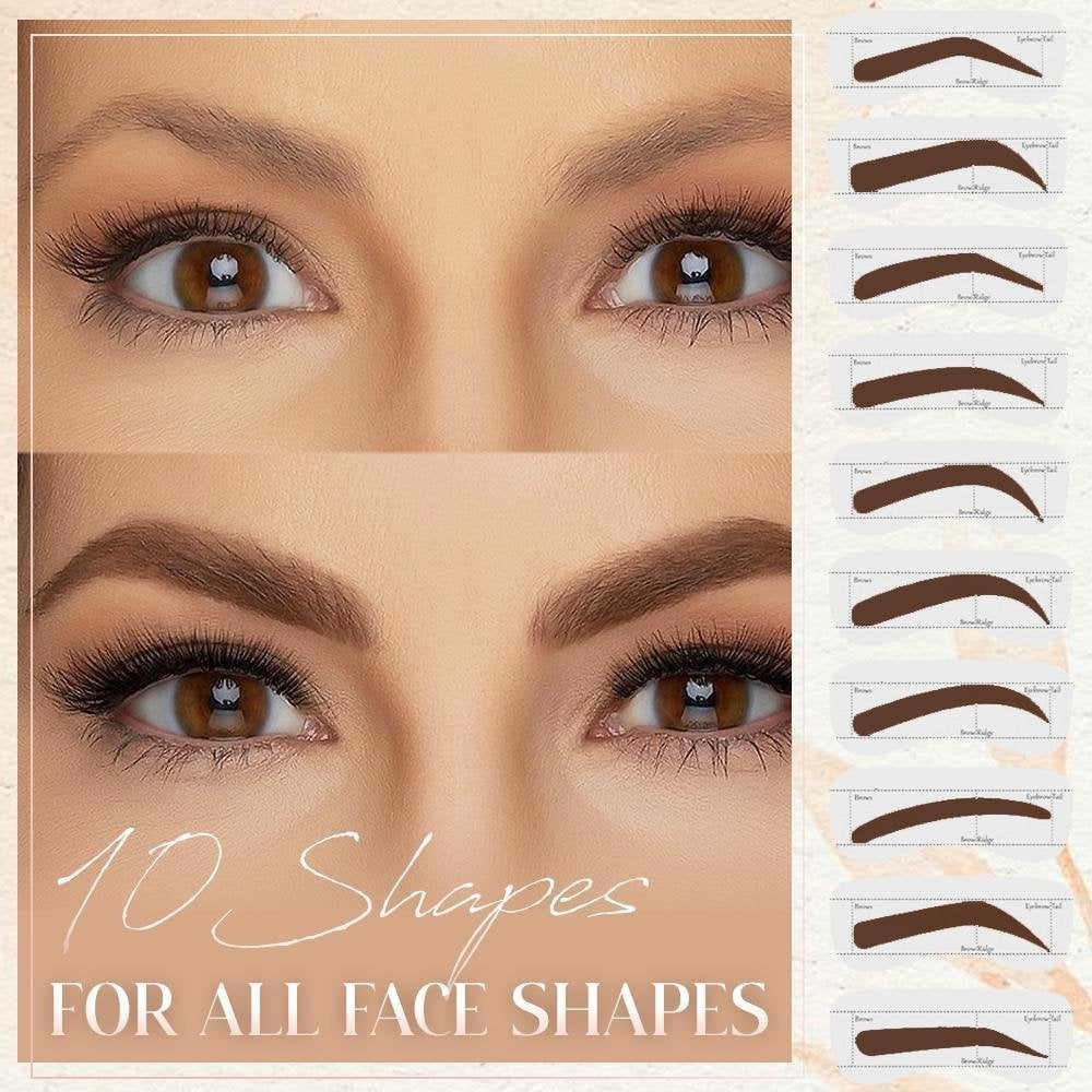 (🎁2024 New Year Hot Sale🎁)🔥 49% OFF-Perfect Brows Stencil & Stamp Kit