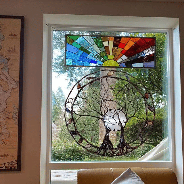 🎁2024 New Year Hot Sale🎁49%  Circle of Life Garden Wall Art, The Moon Huggers