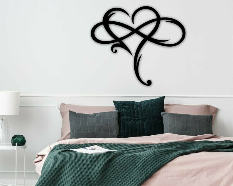 🔥Last Day Promotion 49% OFF - 💞Infinity heart-Steel wall decor Metal Wall art