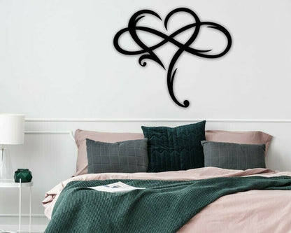 🔥Last Day Promotion 49% OFF - 💞Infinity heart-Steel wall decor Metal Wall art
