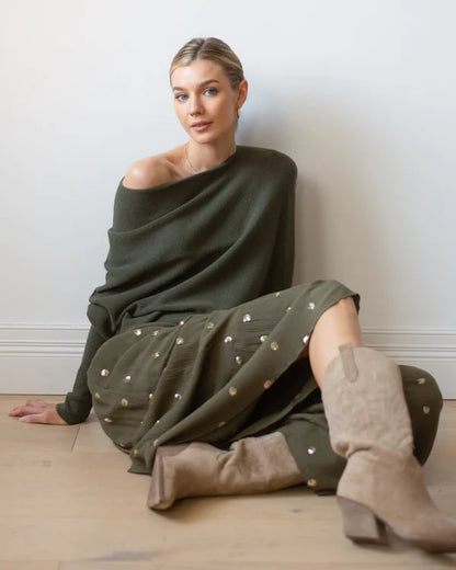 🔥LAST DAY 49% OFF - Asymmetric Draped Jumper (Buy 2 Free Shipping)