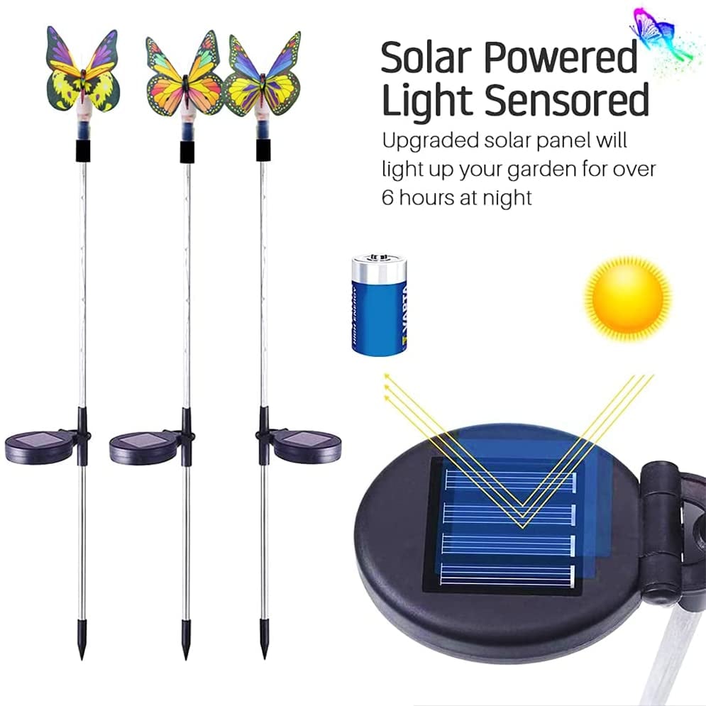🔥Last Day Promotion 50% OFF🔥 - Solar Garden Butterfly Lights Outdoor Decor