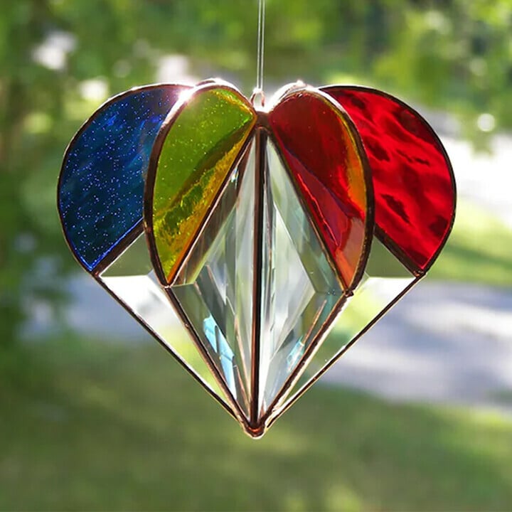 🔥 Summer SALE-60%OFF 🔥 Multi-sided Heart Colourful Decoration