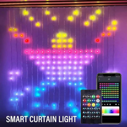 ✨This Week's Special Price $35.99💥🎁Color Waves LED Curtain Sync Lights