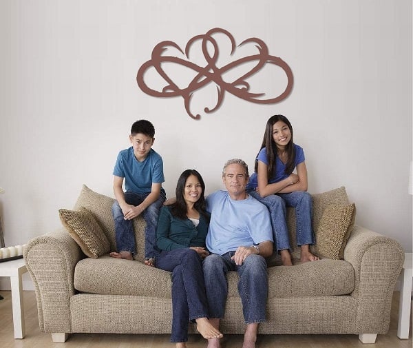 🔥Last Day Promotion 49% OFF - 💞Infinity heart-Steel wall decor Metal Wall art