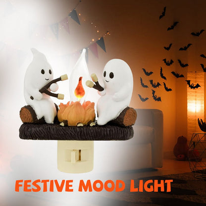 🔥LAST DAY 49% OFF - 👻2024 Ghost Campfire Flickering Nightlight✨🔥