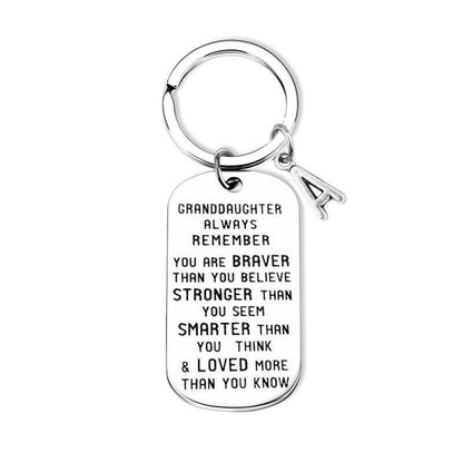 LAST DAY 49% OFF⇝💓 For My Grandson / Granddaughter Gift Lettering Keychain