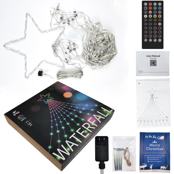 ✨Last Day Promotion 49% OFF - ⭐Outdoor Waterfall Star String Light