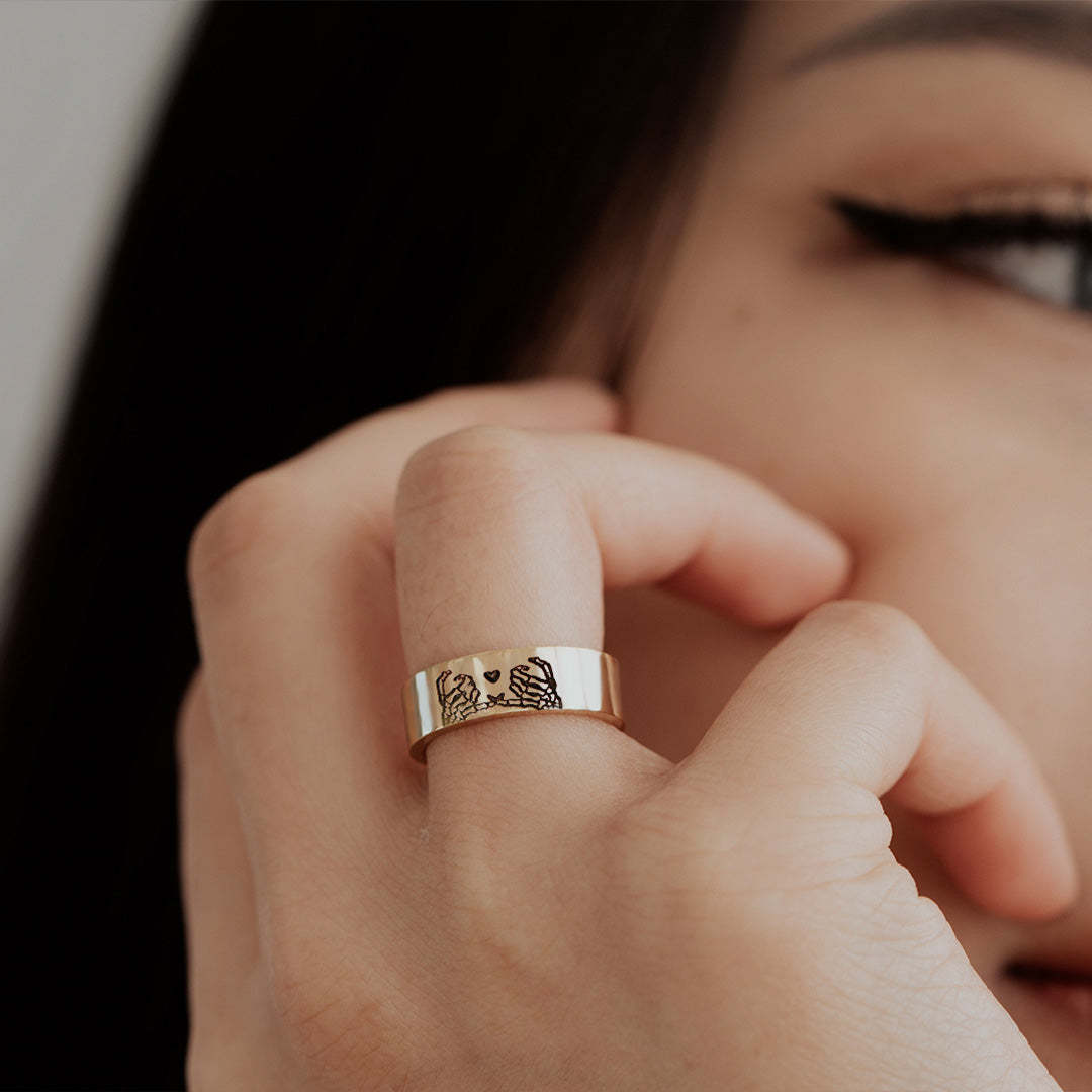 🎁FOR FRIEND - FRIENDS UNTIL DIE OPEN RING