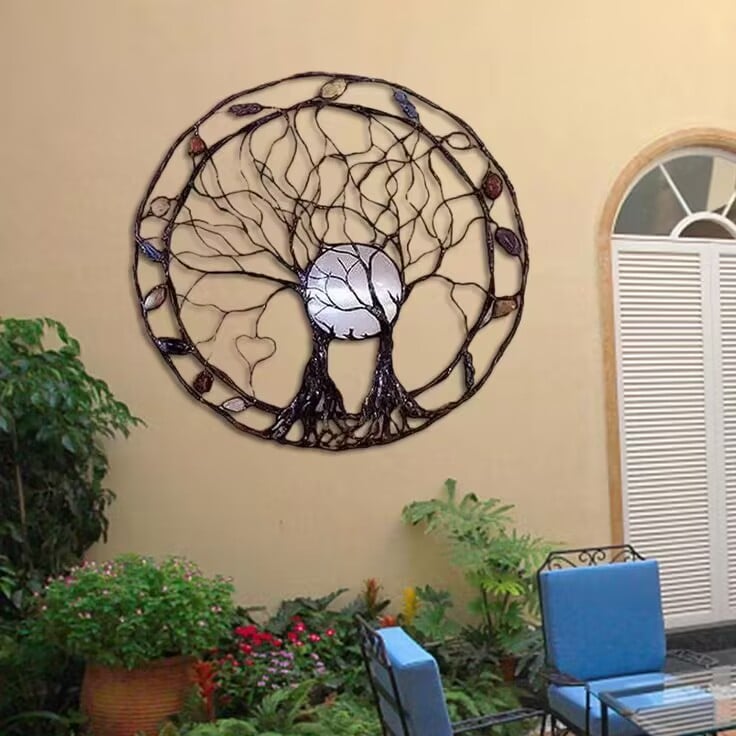 🎁2024 New Year Hot Sale🎁49%  Circle of Life Garden Wall Art, The Moon Huggers