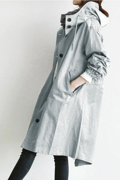 🔥Last Day 49% OFF - Waterproof Hooded Trench Coat