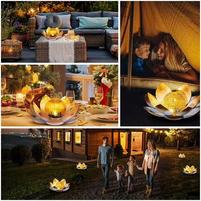 Waterproof Metal Flower Solar Light