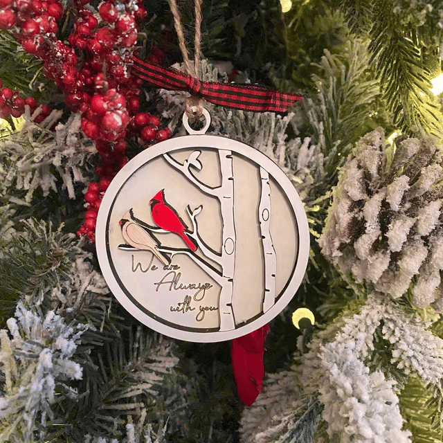 🎁Last Day 49% OFF⇝💓"We Are Always With You"- Handmade Memorial Ornament With Cardinals