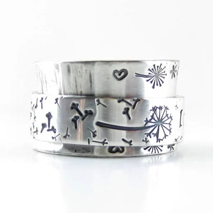 🔥49% OFF⏰ Silver Dandelion Spinner Ring✨ - ''I'm enough exactly as I am''🥰