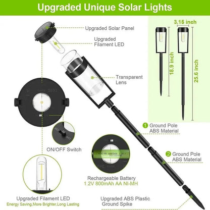 🔥Hot Sale 49% OFF✨Solar Pathway Lights Outdoor